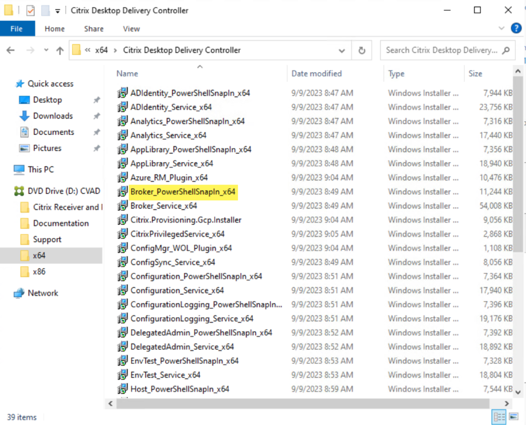 Session Recording Broker PowerShell snap-in screenshot.