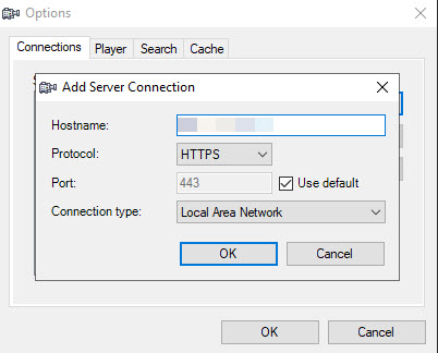 Enter the name of the Session Recording server