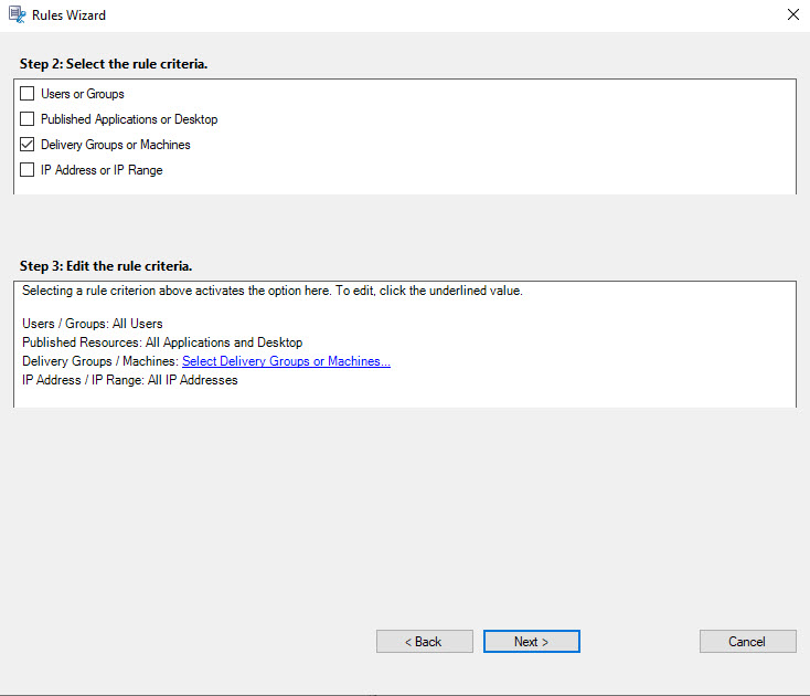Select the resource type for the Event Detection rule
